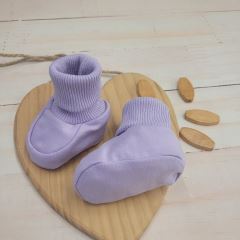 Dojčenské topánočky/ponožky soft, Kazum, lila, 56/62 (2)