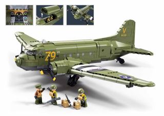 Sluban M38-B1366 Transportné lietadlo Douglas C-47 (1)