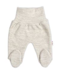 Pletené kojenecké polodupačky Hand Made, Baby Nellys, světle béžové