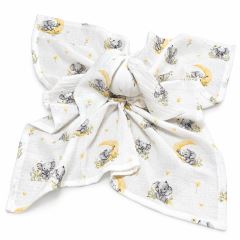 Mušelínová plienka, maznáčik, prítulníček Baby Nellys Bunny, Sloník, ružová, ecru (1)