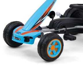 Milly Mally VIPER – detská šliapacia motokára (gokart) s ručnou brzdou - modrá (1)