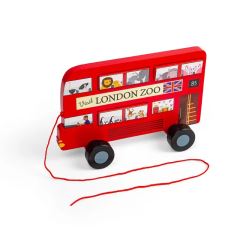 Bigjigs Toys Ťahacia hračka Londýnsky autobus (2)