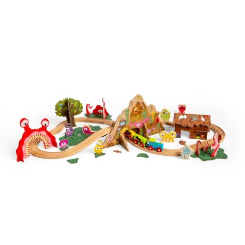 Bigjigs Rail Drevená vláčikodráha Príšerky