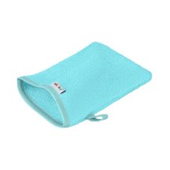Detská umývacia rukavica XL Akuku – 100 % bavlna, 15×20 cm, od narodenia, tyrkys (1)