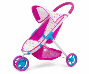 Detský kočík pre bábiky Susie – športový kočík pre bábiku, ružový