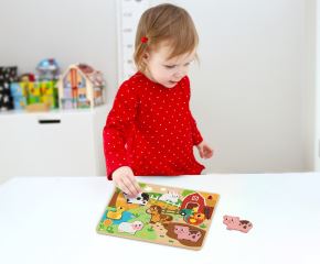 Vkládacie puzzle Farma, 8 dielov (1)