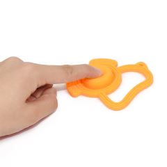 Silikonové kousátko pejsek POP IT s kuličkou, 3m+ (1)