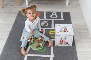 Edukačná drevená presúvačka s labyrintom Farma (3)