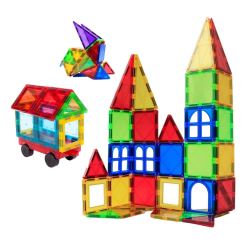 Magnetická 3D stavebnica Buildings 45ks (1)