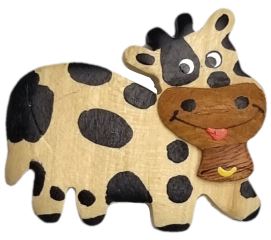 2Kids Toys Drevená magnetka veľká Krava (2)