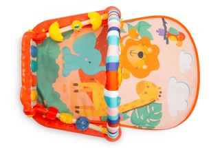 Vzdelávacia edukačná hracia podložka so zvukmi TOYZ ZOO - oranžová (573700)