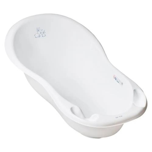 Detská vanička Králičci 102 cm s výpustom,, biela