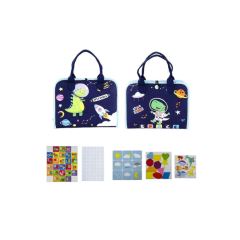 Senzorická látková kniha Vesmír – rozvojová hračka pre deti, 2Kids Toys (1)