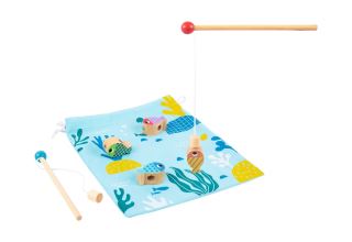 2Kids Toys Motorická hra 3v1 Veľryba – rybárčenie, navliekanie, triedenie, cert. drevo, 3+ (1)