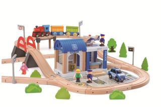 2Kids Toys Vláčikodráha Mesto 90 dielov (2)