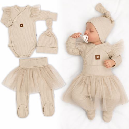Rebrovaná rastúca súprava 3D Lux, Sweet Angel - béžová