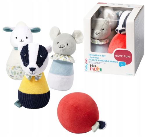 BabyOno Edukačné plyšové kolky Badger Edmund Friend (4)