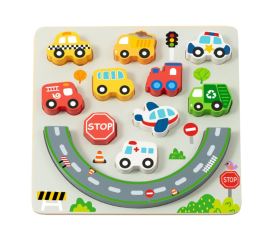 2Kids Toys Balančné puzzle City 2 v 1