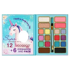 Detská kozmetická paleta Glitter Unicorn so zrkadielkom (4)