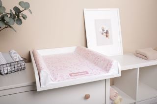 Sensillo Mäkká prebaľovacia podložka List ružová 70×50 cm (2)