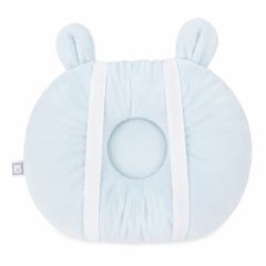 Dojčiaci vankúš na ruku Bavlna/Minky, Medvedíky, modri (3)