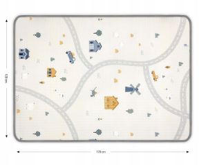 Penová podložka KINDER 178×120 cm – obojstranná hracia podložka pre deti (3)