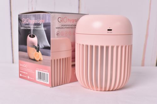 Ultrazvukový zvlhčovač vzduchu s osvetlením GIOhygro Light - ružový