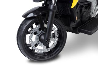 Elektrická motorka Honda NC750X pre deti – LED, USB, 3-8 rokov, žltá, čierna (8)