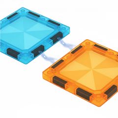 Magnetické stavebné kocky - guľôčková dráha s LED, kulodróm, 166 dielikov (6)