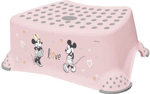 Stolička, schodík s protišmykovou funkciou - Minnie Mouse, ružový
