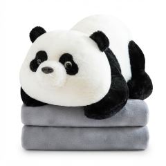 Maxi plyšová panda s dekou Big buddy 45cm 2v1