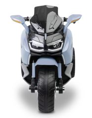 Elektrická trojkolka pre deti TOYZ – 2 motory, LED, USB, modrá (4)