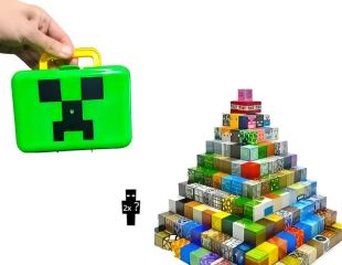 Magnetická stavebnica Minecraft Creeper box 98ks (7)