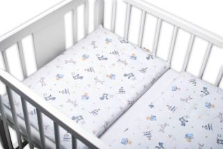 Baby Nellys 3-dílná sada, mantinel s povlečením Hračky - bílá (1)