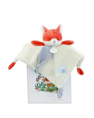 Doudou Darčeková sada Plyšový muchláčik líška Romarin 27 cm