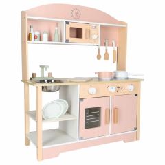 Detská drevená kuchynka Modern Classic 82 cm – ružová