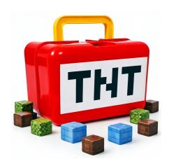 Magnetická stavebnica Minecraft TNT box 98ks (2)