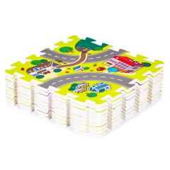 Penové puzzle, podložka - Mesto, 9 dielov (4)