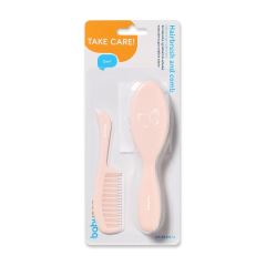 Hrebienok s kefkou Nature - pink (1)
