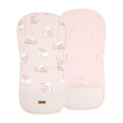 Letná vložka do športového kočíka 3D, obojstranná mušelínová vložka, Bear and Rabbit