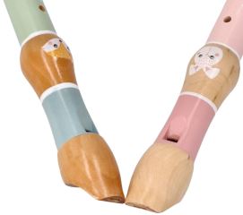 Drevená flauta Adam Toys, Králiček - ružová (3)