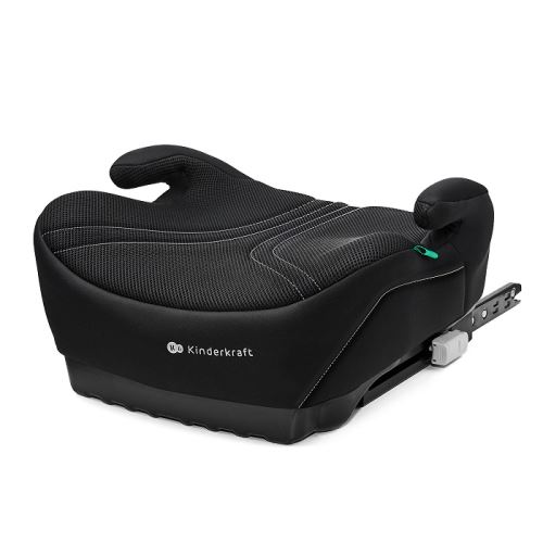 Detská podsedák ISOFIX i-Size 125–150 cm – ľahký, AIR FLOW, čierny