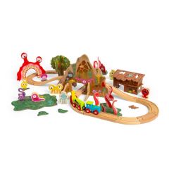 Bigjigs Rail Drevená vláčikodráha Príšerky (1)