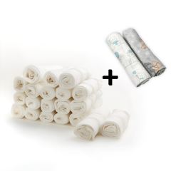Kvalitné bavlnené plienky TETRA BASIC 70x80cm, 20ks v bal. + 2 ks zadarmo (2)