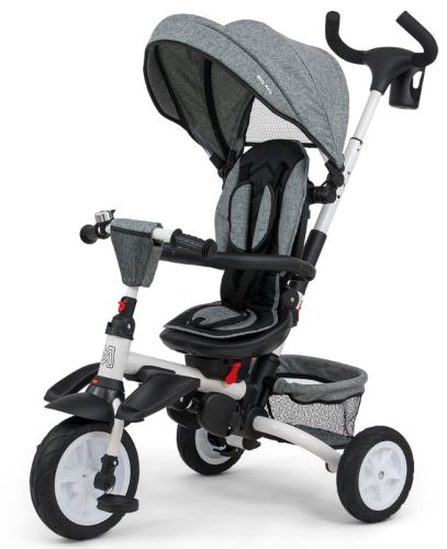 Luxusná Trojkolka Milly Mally Stanley Rubber Grey, sivá