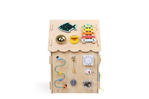 Montessori  Activity board Domček prírodný