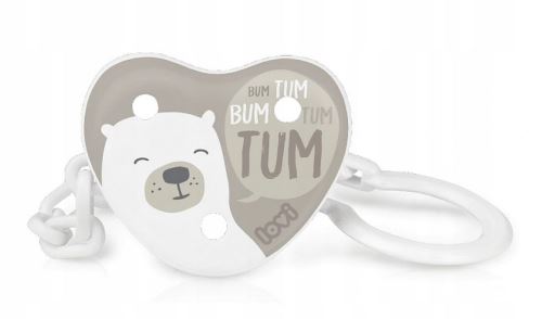 Lovi retiazka na cumlík s klipsou Buddy Bear, béžový / hnedý