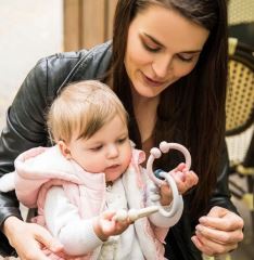 BabyOno Silikónové hryzátko Link (4)