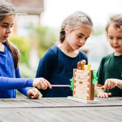 Bigjigs Toys Drevená motorická hra Padajúca džungľa (6)