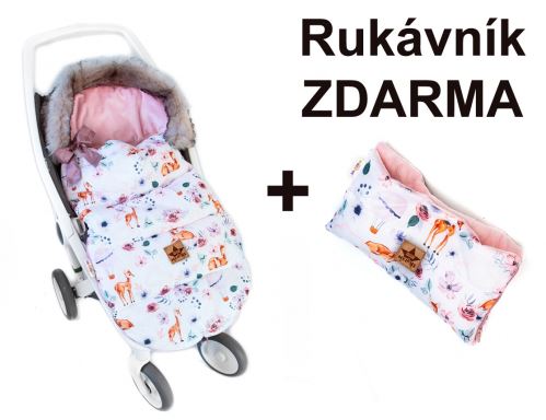 Detský fusak maxi PREMIUM Srnka 110x50cm + rukávník zadarmo (4)